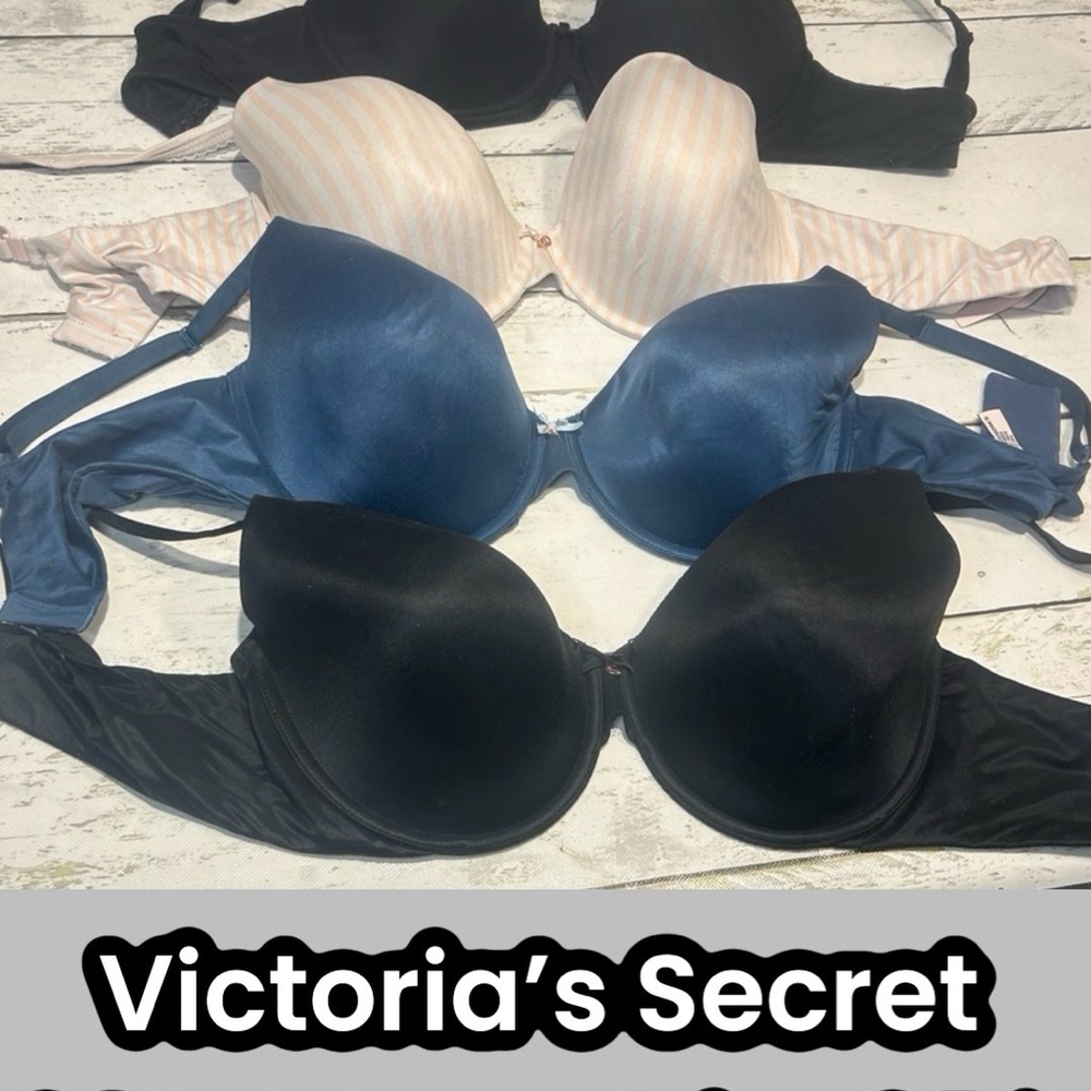 Victoria's Secret Black and Blue Bras